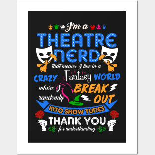 Theatre Nerd Posters and Art